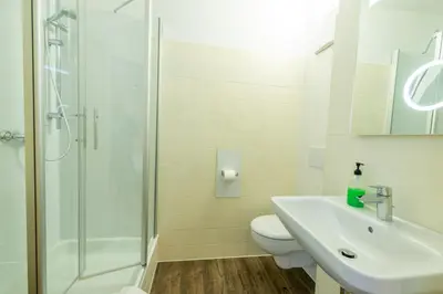 Ein Badezimmer in der Unterkunft Frühstückspension Haus Ahamer