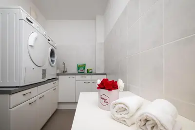 Ein Badezimmer in der Unterkunft Berghaus Flachau