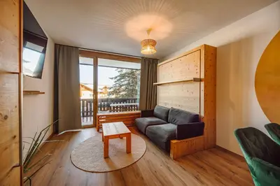 Ein Sitzbereich in der Unterkunft Apartment Frida