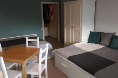 Ein Bett oder Betten in einem Zimmer der Unterkunft Byt v Sonnenalm 7 , 8983 Bad Mitterndof