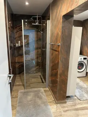 Ein Badezimmer in der Unterkunft Ferienwohnung Schwanenstadt