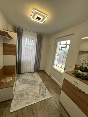 Ein Bett oder Betten in einem Zimmer der Unterkunft Ferienwohnung Schwanenstadt