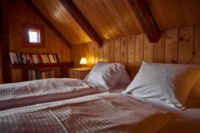 Ein Bett oder Betten in einem Zimmer der Unterkunft Ferienhaus Pucher