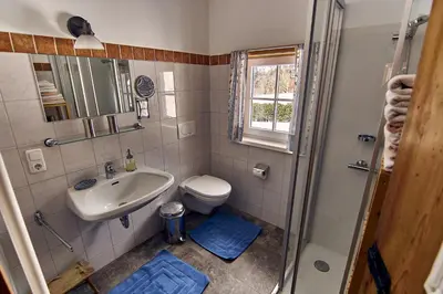 Ein Badezimmer in der Unterkunft Ferienhaus Pucher