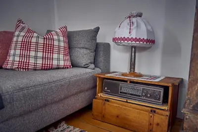 Ein Sitzbereich in der Unterkunft Ferienhaus Pucher