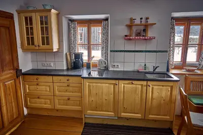 Küche/Küchenzeile in der Unterkunft Ferienhaus Pucher