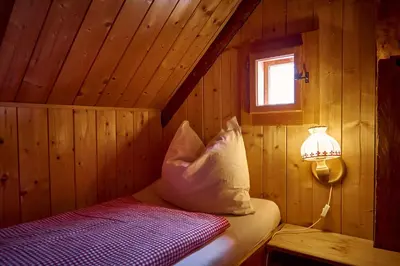 Ein Bett oder Betten in einem Zimmer der Unterkunft Ferienhaus Pucher