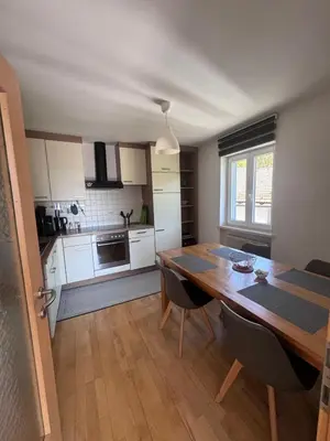 Küche/Küchenzeile in der Unterkunft Ferienwohnung Lara