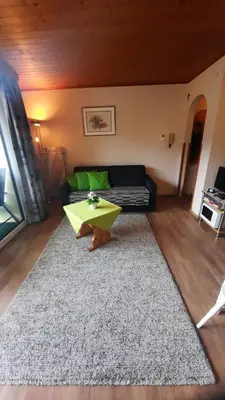 Ein Sitzbereich in der Unterkunft Mountainview Appartement mit Balkon und Carport