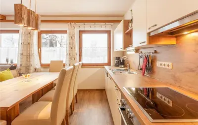 Küche/Küchenzeile in der Unterkunft Ferienwohnung-Walserhaus