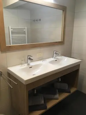 Ein Badezimmer in der Unterkunft Mönchsberghof