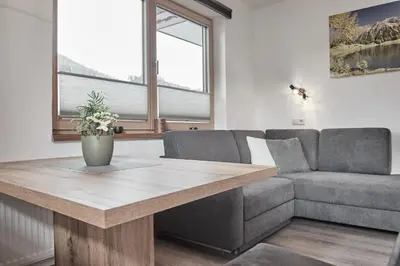 Ein Sitzbereich in der Unterkunft Frühstückspension Klockhof