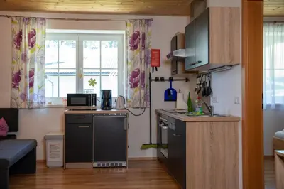 Küche/Küchenzeile in der Unterkunft Rindis Platzl Apartmenthaus