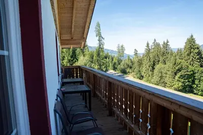 Ein Balkon oder eine Terrasse in der Unterkunft Rindis Platzl Apartmenthaus