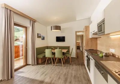 Küche/Küchenzeile in der Unterkunft Unser Hoamat Appartement