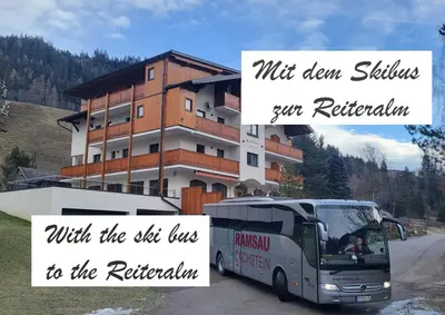 Ein allgemeiner Bergblick oder ein Berglick von der Ferienwohnung aus