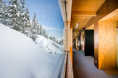 Holzboxen Planneralm im Winter