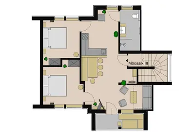 Grundriss der Unterkunft Moosaik Appartements