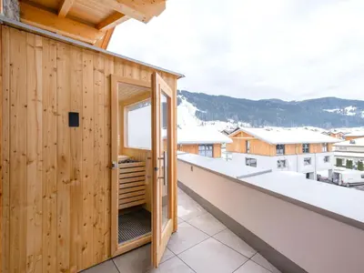 Ein allgemeiner Bergblick oder ein Berglick von der Ferienwohnung aus