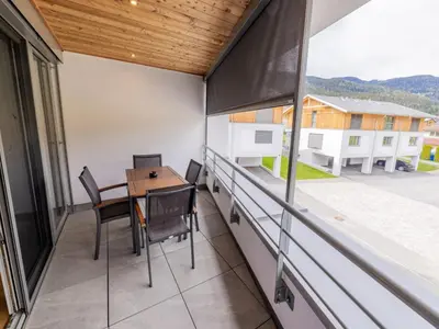 Ein allgemeiner Bergblick oder ein Berglick von der Ferienwohnung aus