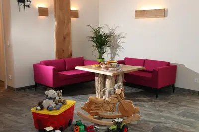 Ein Sitzbereich in der Unterkunft K3 - Appartements