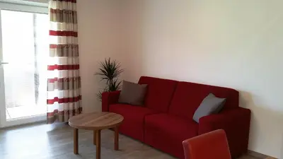 Ein Sitzbereich in der Unterkunft K3 - Appartements