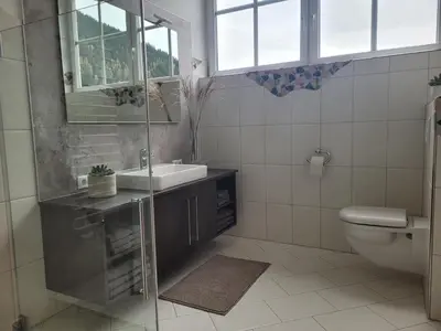 Ein Badezimmer in der Unterkunft Appartement Lockei