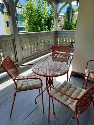 Ein Balkon oder eine Terrasse in der Unterkunft Refugium Bad Ischl