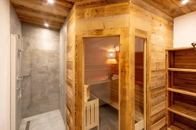 Ein Badezimmer in der Unterkunft Chalet Bergmueller