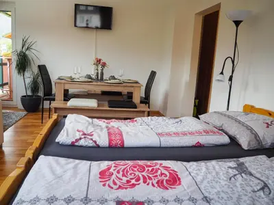 Ein Bett oder Betten in einem Zimmer der Unterkunft Kreischberg Ot2