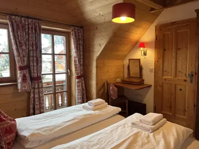 Ein Bett oder Betten in einem Zimmer der Unterkunft Holiday Home st martin chalets-1 by Interhome