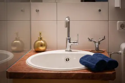 Ein Badezimmer in der Unterkunft Dachstein Blick
