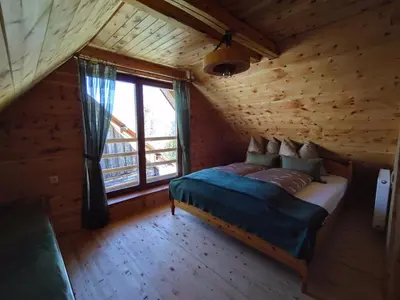 Ein Bett oder Betten in einem Zimmer der Unterkunft Kerschbaumer Chalet