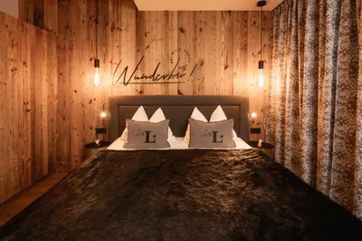 Ein Bett oder Betten in einem Zimmer der Unterkunft Das Liftplatzl