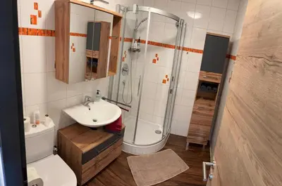 Ein Badezimmer in der Unterkunft MountainLOVE
