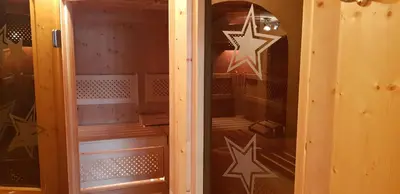 Ein Badezimmer in der Unterkunft Sportpension Alpenrose