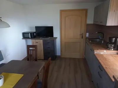 Küche/Küchenzeile in der Unterkunft Waldherrhof