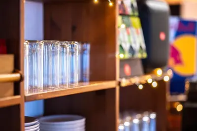 Lounge oder Bar in der Unterkunft Edelweiß Gästehaus Lachtal
