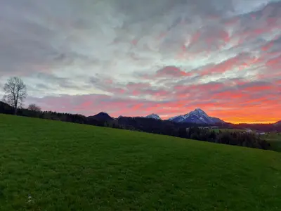 Naturlandschaft in der Nähe des Chalets