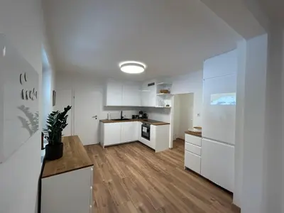 Küche/Küchenzeile in der Unterkunft Ferienwohnung Gmunden City