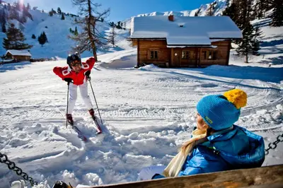 Galsterbergalm Jagdhütte im Winter