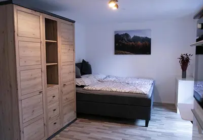 Ein Bett oder Betten in einem Zimmer der Unterkunft Appartement Steinfisch