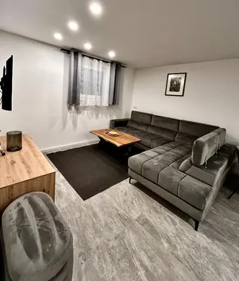 Ein Sitzbereich in der Unterkunft My Appartements