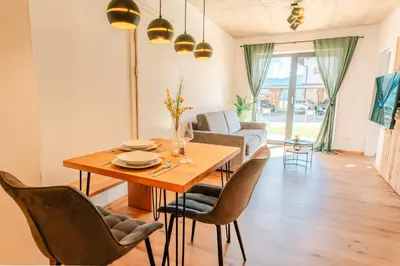 Ein Sitzbereich in der Unterkunft Höhenweg Appartement & Ferienwohnung