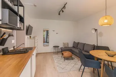 Küche/Küchenzeile in der Unterkunft Nada Apartman