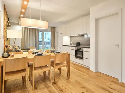Küche/Küchenzeile in der Unterkunft The Tauplitz Suites - Mountain Suite A2
