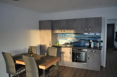 Küche/Küchenzeile in der Unterkunft Apartment Ausblick