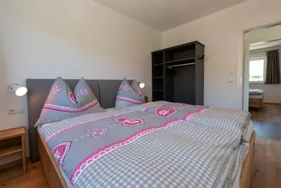 Ein Bett oder Betten in einem Zimmer der Unterkunft Appartement Tannenhof III