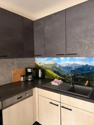 Küche/Küchenzeile in der Unterkunft Wohnung in Hüttau