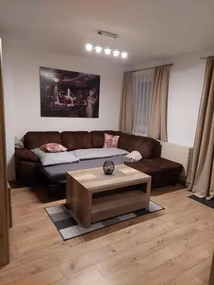 Ein Sitzbereich in der Unterkunft Ferienwohnung Gfrerer Althofen